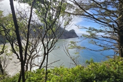 Cape-Falcon-beach-through-trees-with-some-sun