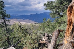Great-Sand-Dunes-Nature-Trail-mountain-at-end-of-dunes