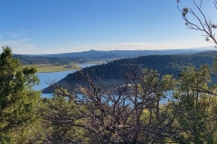 Trinidad-Lake-State-Park-lake-and-hill-over-the-woods