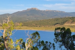Trinidad-Lake-State-Park-lake-trees-and-fisher