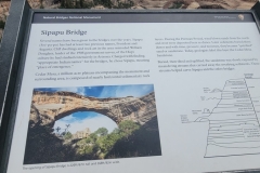 Natural Bridges Sipapu Bridge Sign