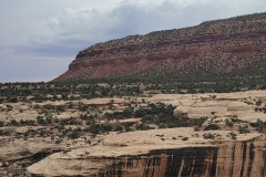 Natural Bridges mesas and clouds