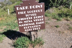 Park-Point-Overlook-at-Mesa-Verde-Sign
